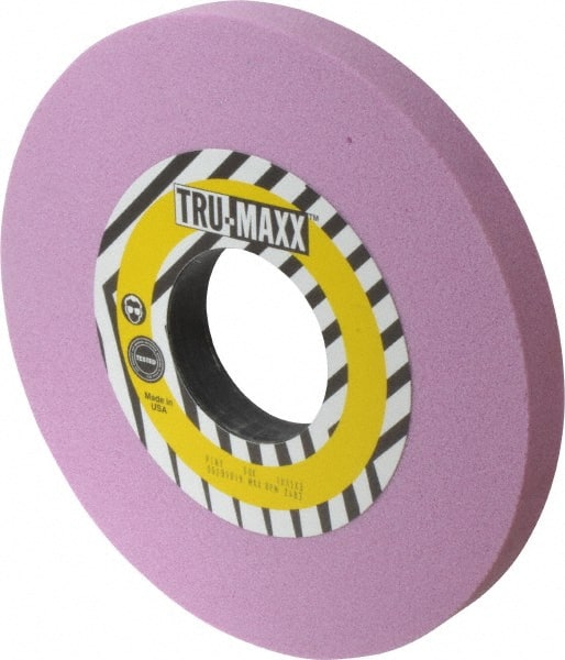 Tru-Maxx - 10" Diam x 3" Hole x 1" Thick, K Hardness, 60 Grit Surface Grinding Wheel - Aluminum Oxide, Type 1, Medium Grade, 2,483 Max RPM, Vitrified Bond, No Recess - Exact Tooling
