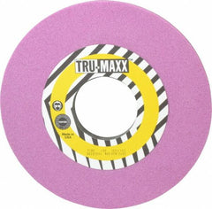 Tru-Maxx - 10" Diam x 3" Hole x 1/2" Thick, H Hardness, 46 Grit Surface Grinding Wheel - Aluminum Oxide, Type 1, Coarse Grade, 3,250 Max RPM, Vitrified Bond, No Recess - Exact Tooling