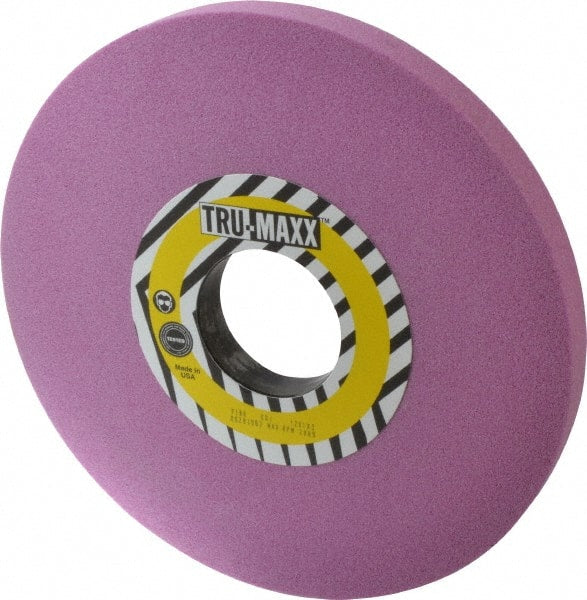 Tru-Maxx - 12" Diam x 3" Hole x 1" Thick, J Hardness, 60 Grit Surface Grinding Wheel - Aluminum Oxide, Type 1, Medium Grade, 2,069 Max RPM, Vitrified Bond, No Recess - Exact Tooling