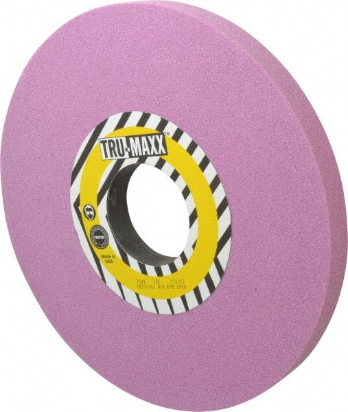 Tru-Maxx - 12" Diam x 3" Hole x 1" Thick, K Hardness, 60 Grit Surface Grinding Wheel - Aluminum Oxide, Type 1, Medium Grade, 2,069 Max RPM, Vitrified Bond, No Recess - Exact Tooling
