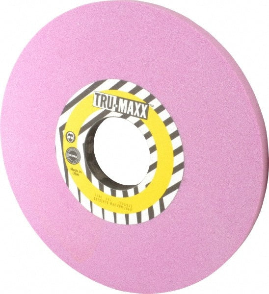Tru-Maxx - 12" Diam x 3" Hole x 3/4" Thick, J Hardness, 46 Grit Surface Grinding Wheel - Aluminum Oxide, Type 1, Coarse Grade, 2,069 Max RPM, Vitrified Bond, No Recess - Exact Tooling