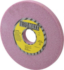 Tru-Maxx - 6" Diam x 1-1/4" Hole x 1/2" Thick, K Hardness, 46 Grit Surface Grinding Wheel - Aluminum Oxide, Type 1, Coarse Grade, 5,410 Max RPM, Vitrified Bond, No Recess - Exact Tooling