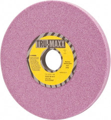 Tru-Maxx - 7" Diam x 1-1/4" Hole x 1/2" Thick, H Hardness, 46 Grit Surface Grinding Wheel - Aluminum Oxide, Type 1, Coarse Grade, 3,600 Max RPM, Vitrified Bond, No Recess - Exact Tooling
