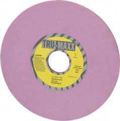 Tru-Maxx - 7" Diam x 1-1/4" Hole x 1/4" Thick, K Hardness, 60 Grit Surface Grinding Wheel - Aluminum Oxide, Type 1, Medium Grade, 3,600 Max RPM, Vitrified Bond, No Recess - Exact Tooling