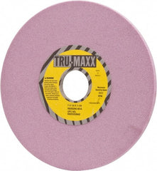 Tru-Maxx - 7" Diam x 1-1/4" Hole x 1/4" Thick, K Hardness, 80 Grit Surface Grinding Wheel - Aluminum Oxide, Type 1, Medium Grade, 3,600 Max RPM, Vitrified Bond, No Recess - Exact Tooling