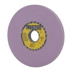 Tru-Maxx - 7" Diam x 1-1/4" Hole x 1/2" Thick, H Hardness, 100 Grit Surface Grinding Wheel - Aluminum Oxide, Type 1, Fine Grade, 3,600 Max RPM, Vitrified Bond, No Recess - Exact Tooling