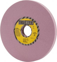 Tru-Maxx - 7" Diam x 1-1/4" Hole x 1/2" Thick, K Hardness, 100 Grit Surface Grinding Wheel - Aluminum Oxide, Type 1, Fine Grade, 3,600 Max RPM, Vitrified Bond, No Recess - Exact Tooling