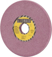 Tru-Maxx - 7" Diam x 1-1/4" Hole x 1/2" Thick, K Hardness, 46 Grit Surface Grinding Wheel - Aluminum Oxide, Type 1, Coarse Grade, 3,600 Max RPM, Vitrified Bond, No Recess - Exact Tooling