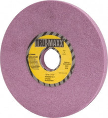 Tru-Maxx - 7" Diam x 1-1/4" Hole x 1/2" Thick, H Hardness, 60 Grit Surface Grinding Wheel - Aluminum Oxide, Type 1, Medium Grade, 3,600 Max RPM, Vitrified Bond, No Recess - Exact Tooling