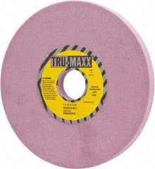 Tru-Maxx - 7" Diam x 1-1/4" Hole x 1/2" Thick, J Hardness, 60 Grit Surface Grinding Wheel - Aluminum Oxide, Type 1, Medium Grade, 3,600 Max RPM, Vitrified Bond, No Recess - Exact Tooling