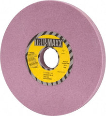 Tru-Maxx - 7" Diam x 1-1/4" Hole x 1/2" Thick, K Hardness, 80 Grit Surface Grinding Wheel - Aluminum Oxide, Type 1, Medium Grade, 3,600 Max RPM, Vitrified Bond, No Recess - Exact Tooling