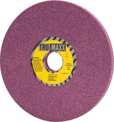 Tru-Maxx - 8" Diam x 1-1/4" Hole x 1/2" Thick, J Hardness, 46 Grit Surface Grinding Wheel - Aluminum Oxide, Type 1, Coarse Grade, 3,600 Max RPM, Vitrified Bond, No Recess - Exact Tooling