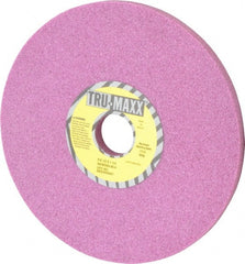 Tru-Maxx - 8" Diam x 1-1/4" Hole x 1/2" Thick, H Hardness, 46 Grit Surface Grinding Wheel - Aluminum Oxide, Type 1, Coarse Grade, 3,105 Max RPM, Vitrified Bond, No Recess - Exact Tooling