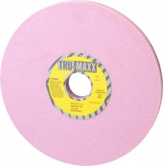 Tru-Maxx - 8" Diam x 1-1/4" Hole x 1/2" Thick, I Hardness, 80 Grit Surface Grinding Wheel - Aluminum Oxide, Type 1, Medium Grade, 3,600 Max RPM, Vitrified Bond, No Recess - Exact Tooling