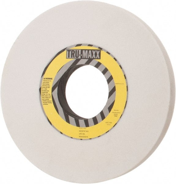Tru-Maxx - 10" Diam x 3" Hole x 1" Thick, I Hardness, 60 Grit Surface Grinding Wheel - Aluminum Oxide, Type 1, Medium Grade, 3,250 Max RPM, Vitrified Bond, No Recess - Exact Tooling