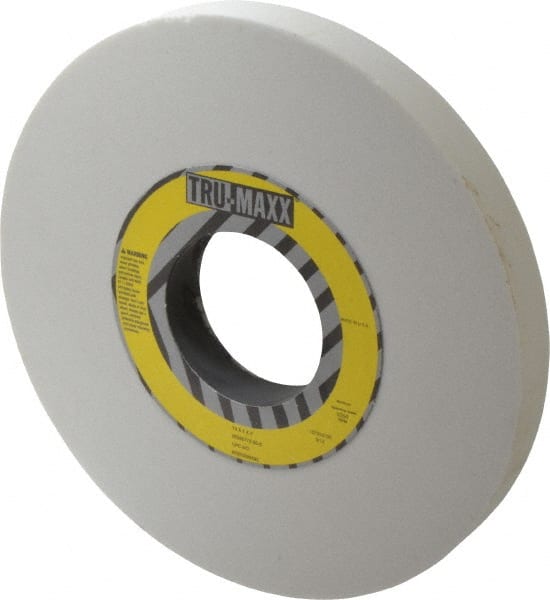 Tru-Maxx - 10" Diam x 3" Hole x 1" Thick, K Hardness, 80 Grit Surface Grinding Wheel - Aluminum Oxide, Type 1, Medium Grade, 3,250 Max RPM, Vitrified Bond, No Recess - Exact Tooling