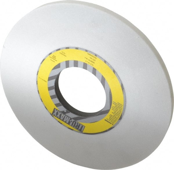 Tru-Maxx - 10" Diam x 3" Hole x 1/2" Thick, J Hardness, 60 Grit Surface Grinding Wheel - Aluminum Oxide, Type 1, Medium Grade, 3,250 Max RPM, Vitrified Bond, No Recess - Exact Tooling