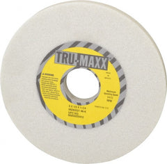 Tru-Maxx - 6" Diam x 1-1/4" Hole x 1/2" Thick, K Hardness, 46 Grit Surface Grinding Wheel - Aluminum Oxide, Type 1, Coarse Grade, 5,410 Max RPM, Vitrified Bond, No Recess - Exact Tooling