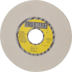 Tru-Maxx - 6" Diam x 1-1/4" Hole x 1/4" Thick, K Hardness, 60 Grit Surface Grinding Wheel - Aluminum Oxide, Type 1, Medium Grade, 5,410 Max RPM, Vitrified Bond, No Recess - Exact Tooling