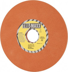 Tru-Maxx - 7" Diam x 1-1/4" Hole x 1/4" Thick, L Hardness, 220 Grit Surface Grinding Wheel - Aluminum Oxide, Type 1, Very Fine Grade, 3,600 Max RPM, Vitrified Bond, No Recess - Exact Tooling