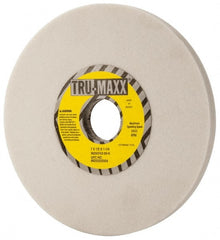 Tru-Maxx - 7" Diam x 1-1/4" Hole x 1/2" Thick, K Hardness, 60 Grit Surface Grinding Wheel - Aluminum Oxide, Type 1, Medium Grade, 3,600 Max RPM, Vitrified Bond, No Recess - Exact Tooling