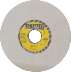 Tru-Maxx - 7" Diam x 1-1/4" Hole x 1/4" Thick, J Hardness, 80 Grit Surface Grinding Wheel - Aluminum Oxide, Type 1, Medium Grade, 3,600 Max RPM, Vitrified Bond, No Recess - Exact Tooling