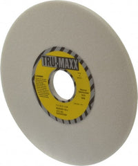 Tru-Maxx - 7" Diam x 1-1/4" Hole x 1/4" Thick, J Hardness, 60 Grit Surface Grinding Wheel - Aluminum Oxide, Type 1, Medium Grade, 3,600 Max RPM, Vitrified Bond, No Recess - Exact Tooling