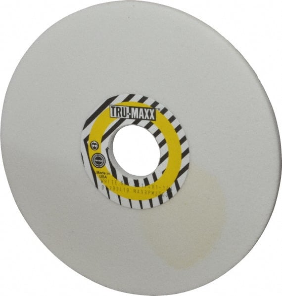 Tru-Maxx - 7" Diam x 1-1/4" Hole x 1/4" Thick, K Hardness, 60 Grit Surface Grinding Wheel - Aluminum Oxide, Type 1, Medium Grade, 3,600 Max RPM, Vitrified Bond, No Recess - Exact Tooling