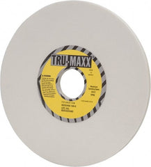 Tru-Maxx - 7" Diam x 1-1/4" Hole x 1/4" Thick, K Hardness, 100 Grit Surface Grinding Wheel - Aluminum Oxide, Type 1, Fine Grade, 3,600 Max RPM, Vitrified Bond, No Recess - Exact Tooling