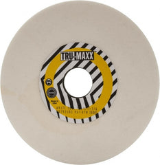 Tru-Maxx - 7" Diam x 1-1/4" Hole x 1/4" Thick, L Hardness, 100 Grit Surface Grinding Wheel - Aluminum Oxide, Type 1, Fine Grade, 3,600 Max RPM, Vitrified Bond, No Recess - Exact Tooling