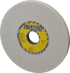 Tru-Maxx - 7" Diam x 1-1/4" Hole x 1/2" Thick, L Hardness, 60 Grit Surface Grinding Wheel - Aluminum Oxide, Type 1, Medium Grade, 3,600 Max RPM, Vitrified Bond, No Recess - Exact Tooling