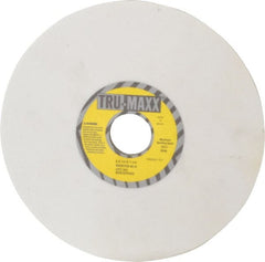 Tru-Maxx - 8" Diam x 1-1/4" Hole x 1/4" Thick, K Hardness, 80 Grit Surface Grinding Wheel - Aluminum Oxide, Type 1, Medium Grade, 3,600 Max RPM, Vitrified Bond, No Recess - Exact Tooling