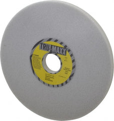 Tru-Maxx - 8" Diam x 1-1/4" Hole x 1/2" Thick, K Hardness, 46 Grit Surface Grinding Wheel - Aluminum Oxide, Type 1, Coarse Grade, 3,600 Max RPM, Vitrified Bond, No Recess - Exact Tooling