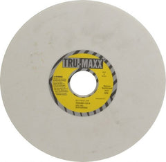 Tru-Maxx - 8" Diam x 1-1/4" Hole x 1/4" Thick, K Hardness, 120 Grit Surface Grinding Wheel - Aluminum Oxide, Type 1, Fine Grade, 3,600 Max RPM, Vitrified Bond, No Recess - Exact Tooling