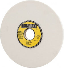 Tru-Maxx - 8" Diam x 1-1/4" Hole x 1/2" Thick, K Hardness, 100 Grit Surface Grinding Wheel - Aluminum Oxide, Type 1, Fine Grade, 3,600 Max RPM, Vitrified Bond, No Recess - Exact Tooling