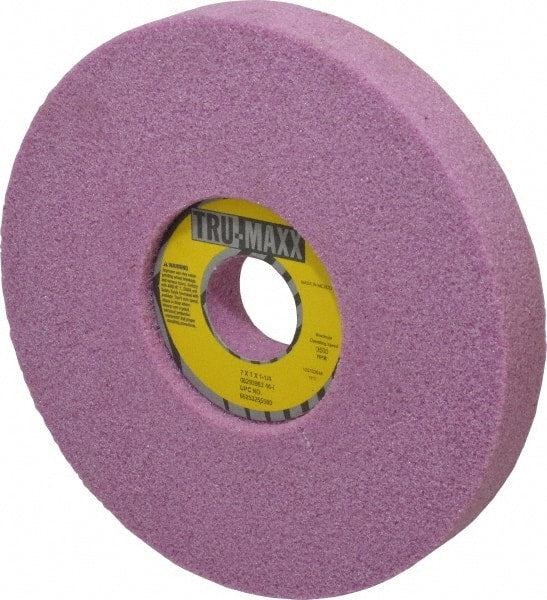 Tru-Maxx - 7" Diam x 1-1/4" Hole x 1" Thick, I Hardness, 46 Grit Surface Grinding Wheel - Aluminum Oxide, Type 5, Coarse Grade, 3,600 Max RPM, Vitrified Bond, One-Side Recess - Exact Tooling