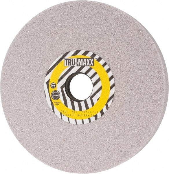 Tru-Maxx - 8" Diam x 1-1/4" Hole x 1" Thick, I Hardness, 46 Grit Surface Grinding Wheel - Aluminum Oxide, Type 5, Coarse Grade, 3,600 Max RPM, Vitrified Bond, One-Side Recess - Exact Tooling