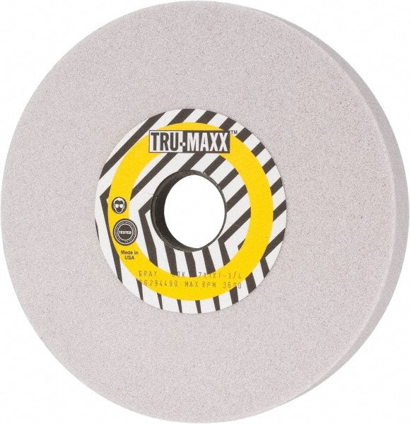 Tru-Maxx - 7" Diam x 1-1/4" Hole x 1" Thick, K Hardness, 60 Grit Surface Grinding Wheel - Aluminum Oxide, Type 5, Medium Grade, 3,600 Max RPM, Vitrified Bond, One-Side Recess - Exact Tooling