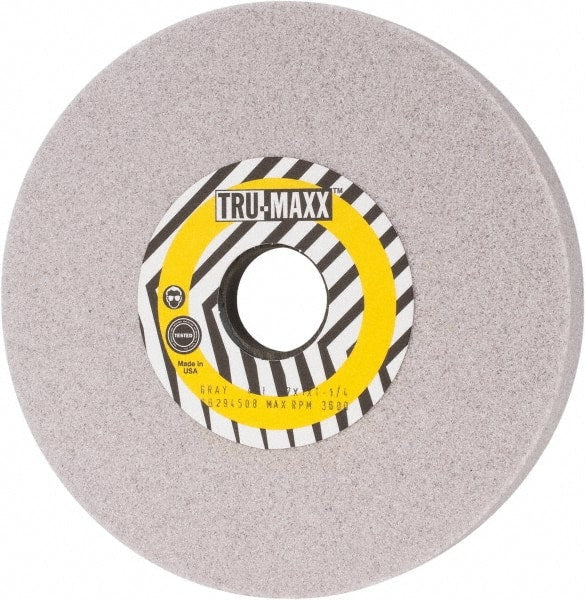 Tru-Maxx - 7" Diam x 1-1/4" Hole x 1" Thick, I Hardness, 46 Grit Surface Grinding Wheel - Aluminum Oxide, Type 5, Coarse Grade, 3,600 Max RPM, Vitrified Bond, One-Side Recess - Exact Tooling