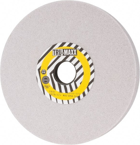 Tru-Maxx - 8" Diam x 1-1/4" Hole x 1" Thick, I Hardness, 60 Grit Surface Grinding Wheel - Aluminum Oxide, Type 5, Medium Grade, 3,600 Max RPM, Vitrified Bond, One-Side Recess - Exact Tooling