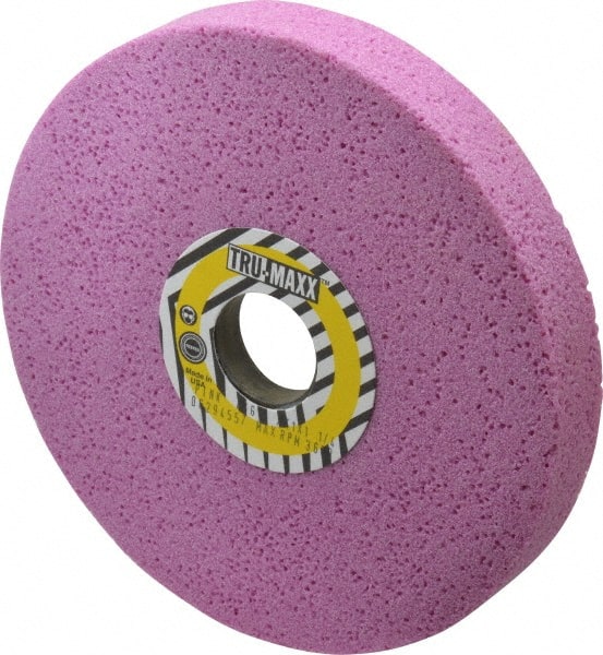 Tru-Maxx - 7" Diam x 1-1/4" Hole x 1" Thick, G Hardness, 46 Grit Surface Grinding Wheel - Aluminum Oxide, Type 5, Coarse Grade, 3,600 Max RPM, Vitrified Bond, One-Side Recess - Exact Tooling
