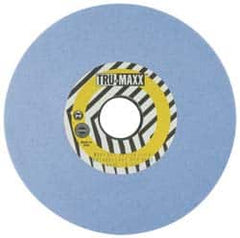 Tru-Maxx - 12" Diam x 5" Hole x 1" Thick, J Hardness, 60 Grit Surface Grinding Wheel - Ceramic, Type 1, Medium Grade, 2,069 Max RPM, Vitrified Bond, No Recess - Exact Tooling
