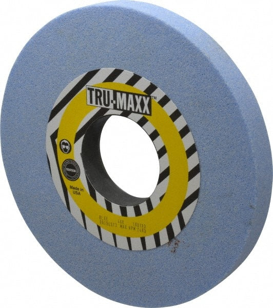 Tru-Maxx - 10" Diam x 3" Hole x 1" Thick, K Hardness, 46 Grit Surface Grinding Wheel - Ceramic, Type 1, Coarse Grade, 3,250 Max RPM, Vitrified Bond, No Recess - Exact Tooling