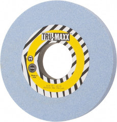 Tru-Maxx - 10" Diam x 3" Hole x 1" Thick, J Hardness, 60 Grit Surface Grinding Wheel - Ceramic, Type 1, Medium Grade, 2,483 Max RPM, Vitrified Bond, No Recess - Exact Tooling