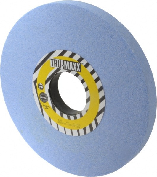 Tru-Maxx - 12" Diam x 3" Hole x 1" Thick, I Hardness, 46 Grit Surface Grinding Wheel - Ceramic, Type 1, Coarse Grade, 2,705 Max RPM, Vitrified Bond, No Recess - Exact Tooling