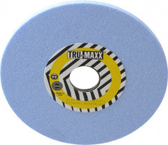Tru-Maxx - 7" Diam x 1-1/4" Hole x 1/4" Thick, I Hardness, 60 Grit Surface Grinding Wheel - Ceramic, Type 1, Medium Grade, 3,600 Max RPM, Vitrified Bond, No Recess - Exact Tooling