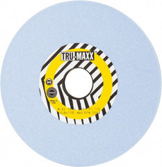 Tru-Maxx - 7" Diam x 1-1/4" Hole x 1/4" Thick, J Hardness, 100 Grit Surface Grinding Wheel - Ceramic, Type 1, Fine Grade, 3,600 Max RPM, Vitrified Bond, No Recess - Exact Tooling
