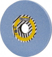 Tru-Maxx - 7" Diam x 1-1/4" Hole x 1/2" Thick, I Hardness, 60 Grit Surface Grinding Wheel - Ceramic, Type 1, Medium Grade, 3,600 Max RPM, Vitrified Bond, No Recess - Exact Tooling
