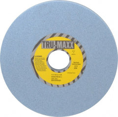 Tru-Maxx - 7" Diam x 1-1/4" Hole x 1/2" Thick, J Hardness, 60 Grit Surface Grinding Wheel - Ceramic, Type 1, Medium Grade, 3,600 Max RPM, Vitrified Bond, No Recess - Exact Tooling
