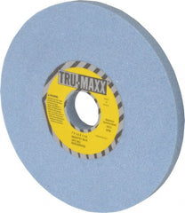Tru-Maxx - 7" Diam x 1-1/4" Hole x 1/2" Thick, K Hardness, 60 Grit Surface Grinding Wheel - Ceramic, Type 1, Medium Grade, 3,600 Max RPM, Vitrified Bond, No Recess - Exact Tooling